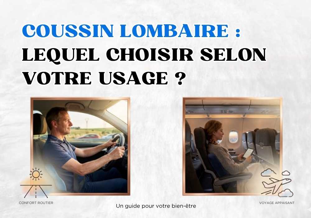Coussin lombaire : lequel choisir selon votre usage ?