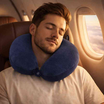 Utilisation du Coussin Avion Nuque marine