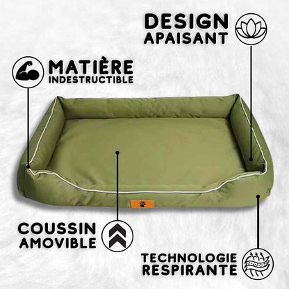 Coussin Indestructible pour Chien vert