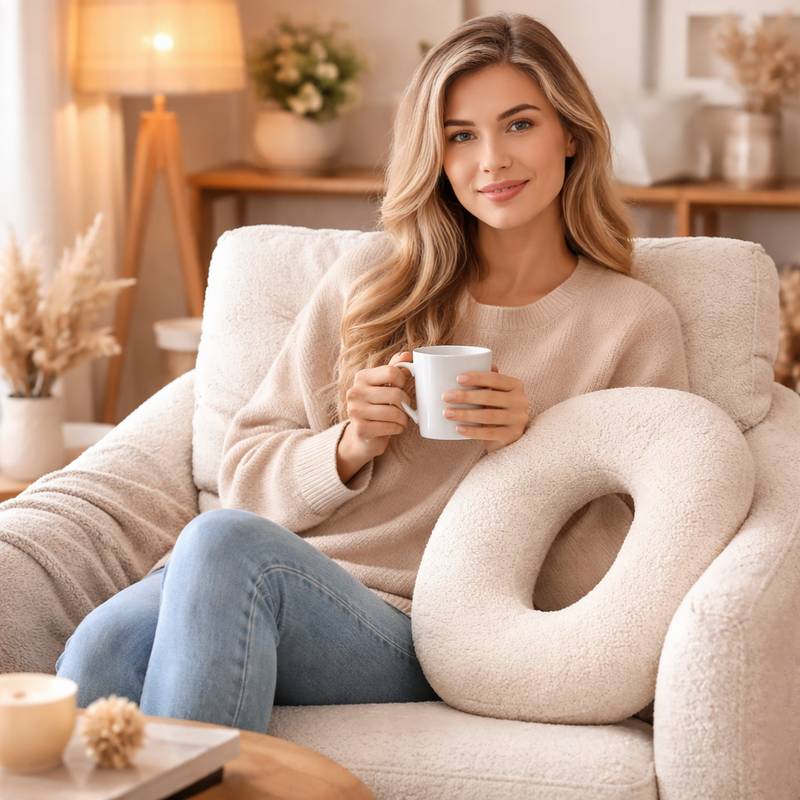 Femme Coussin Lettre O