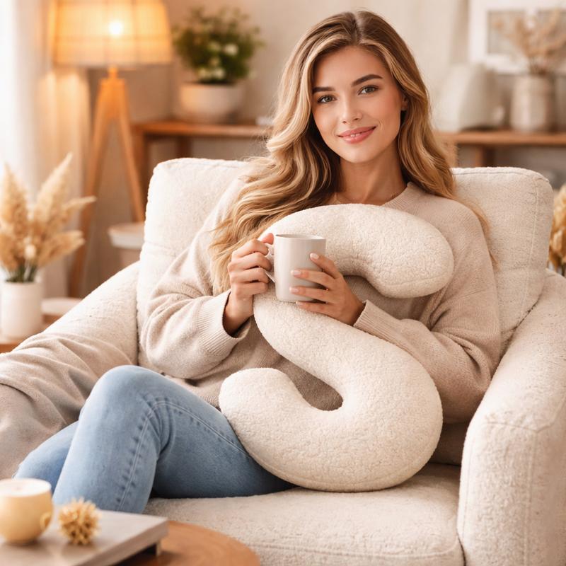 Femme Coussin Lettre S