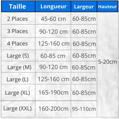 Housse Canapé d'Angle grise
