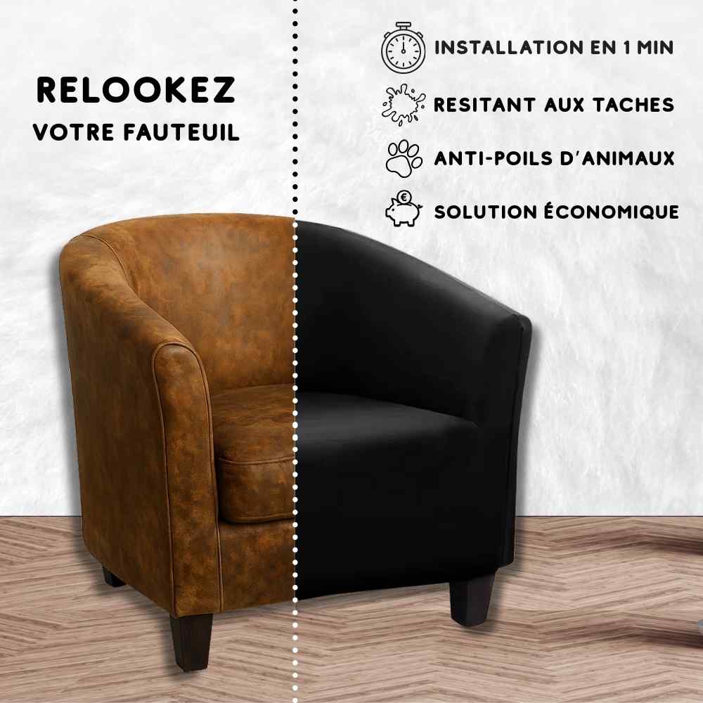Installation de la Housse pour Fauteuil Cabriolet noire