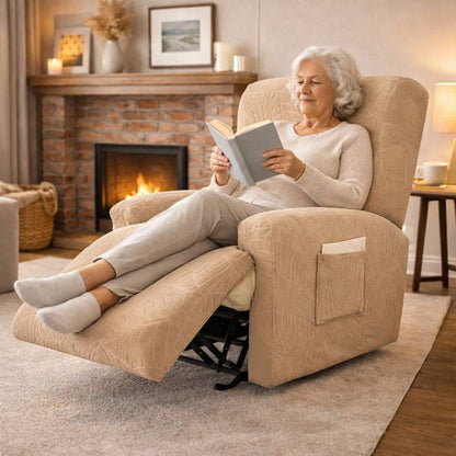 Femme Housse Fauteuil Relax Imperméable beige