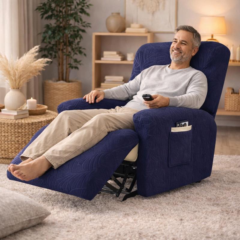 Homme Housse Fauteuil Relax Imperméable marine