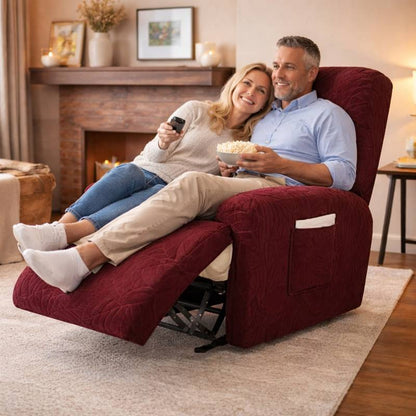 Couple Housse Fauteuil Relax Imperméable marron