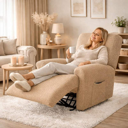 Femme Housse Fauteuil Relax​ beige