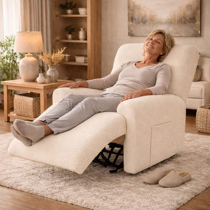 Femme  Housse Fauteuil Relax crème