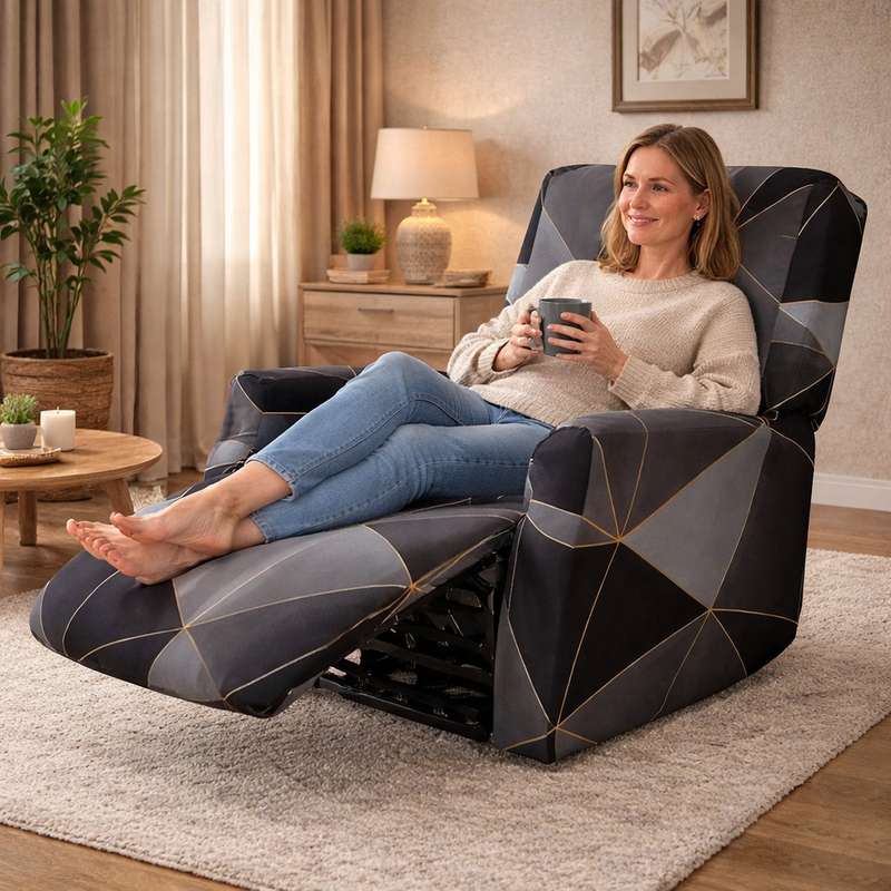 Femme Housse Fauteuil Relaxation Triangulaire