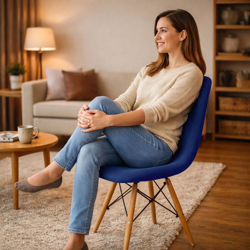 Femme Housse de Chaise Extensible​ Imperméable marine