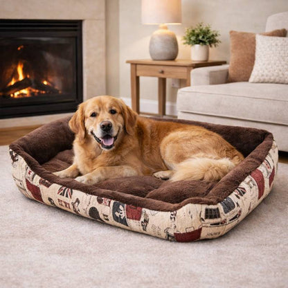 Chien Panier en Tissu pour Chien marron