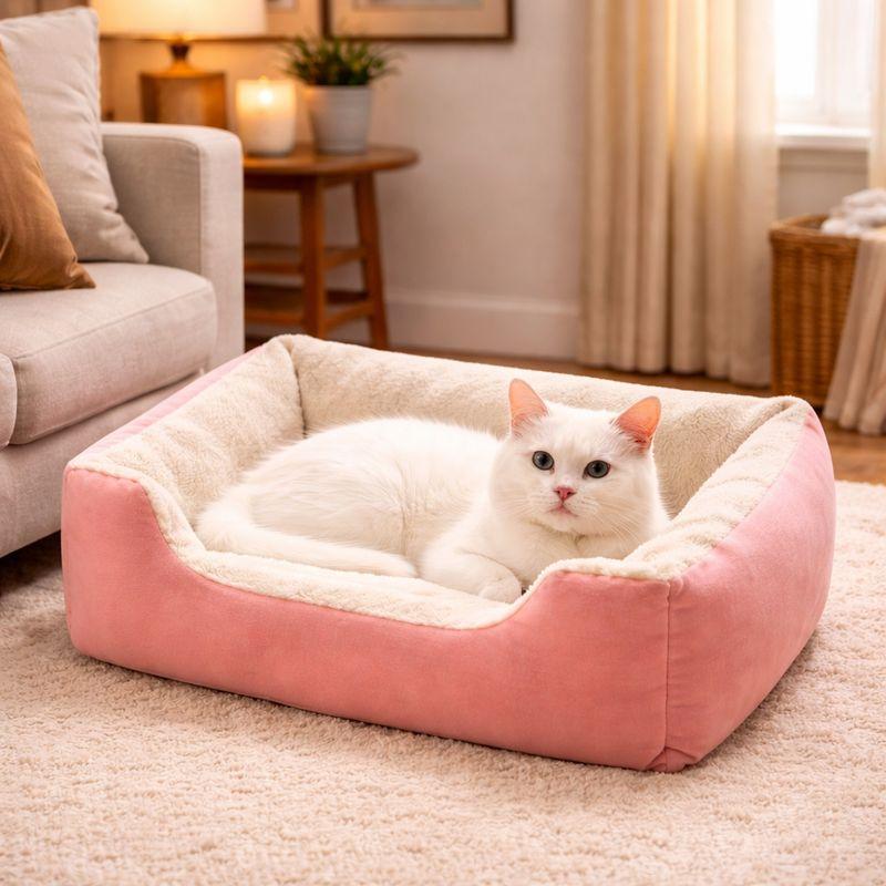 Chat Panier pour Chat rose