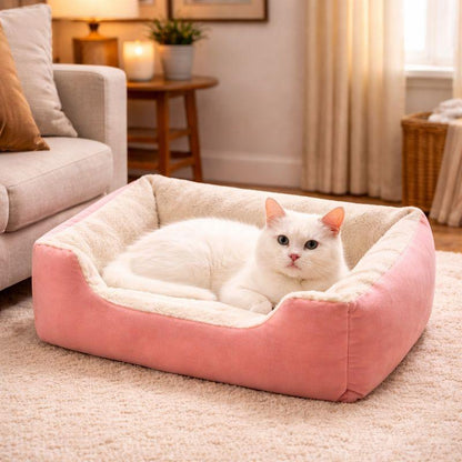 Chat Panier pour Chat rose