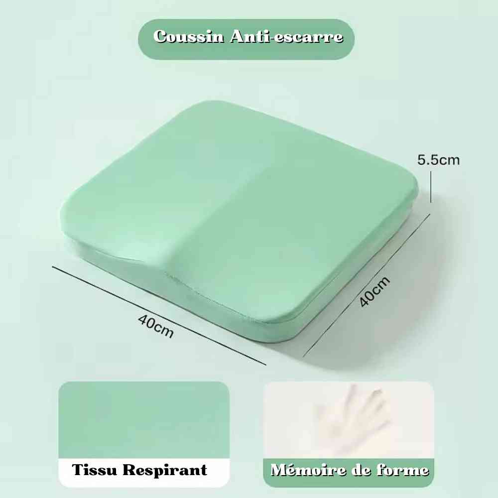 La dimension du Coussin Anti-Escarre Fessier​ vert