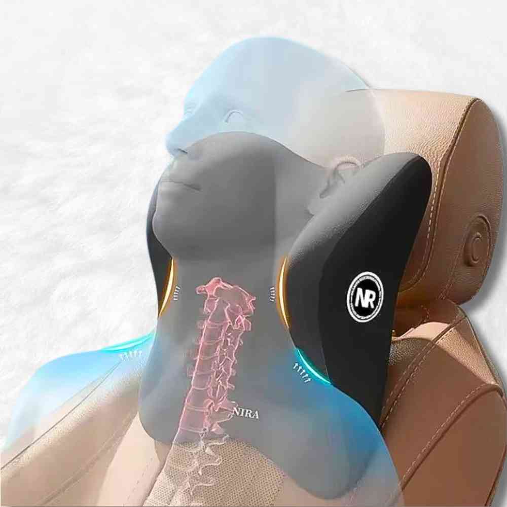 Coussin Appui Tête Voiture marron​ pour cervicales