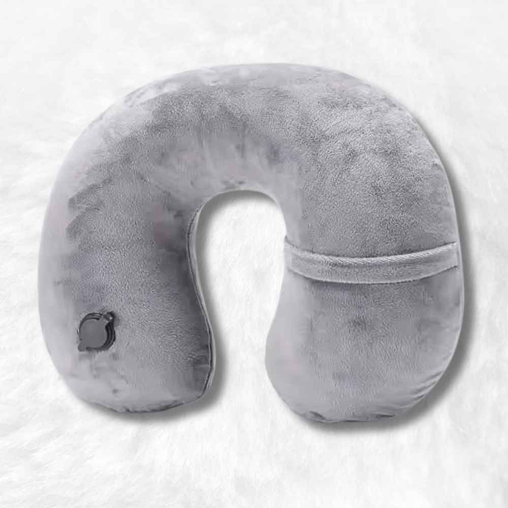 Coussin Avion Gonflable gris