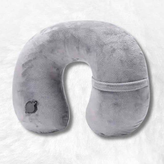 Coussin Avion Gonflable gris