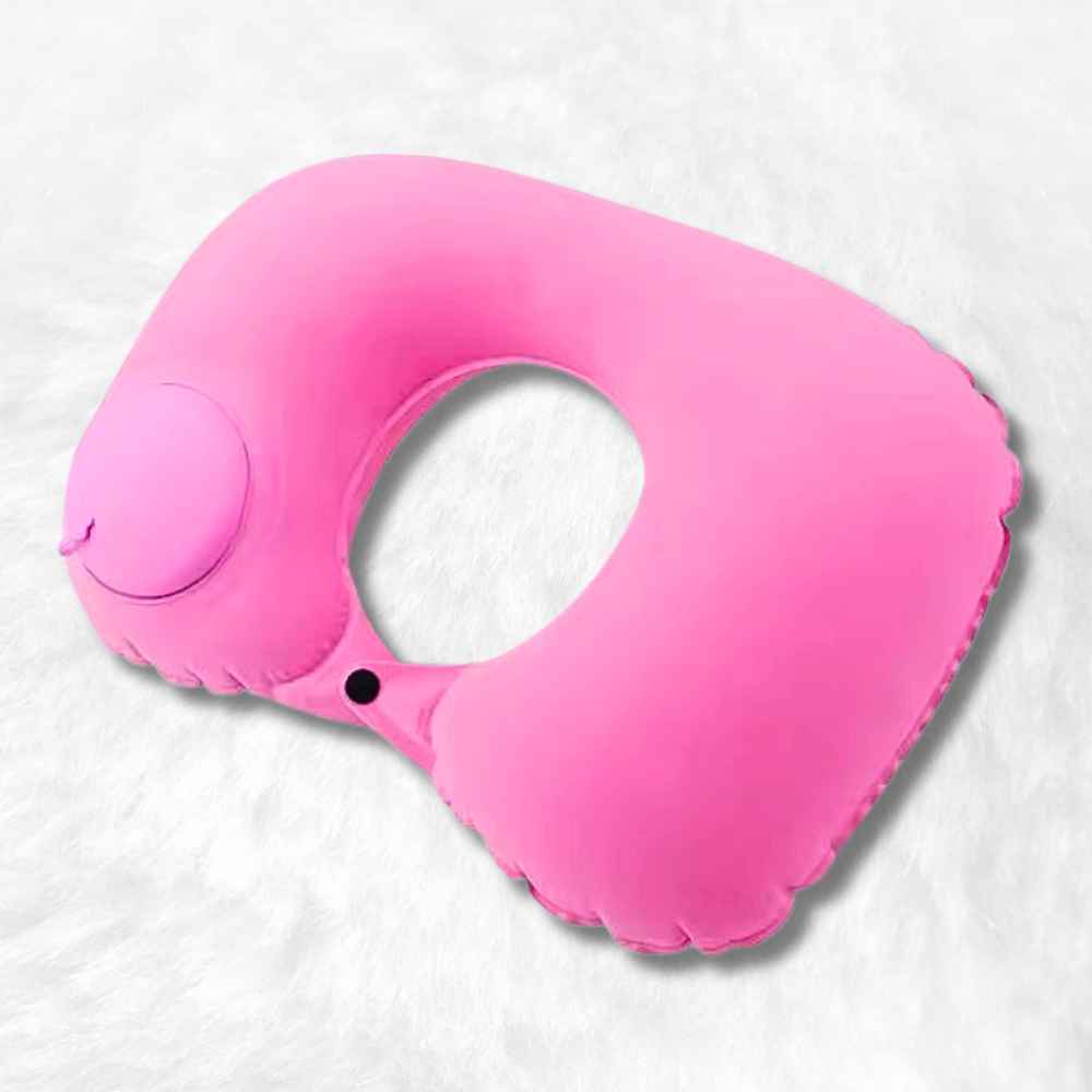 Coussin Avion Gonflable Facile rose