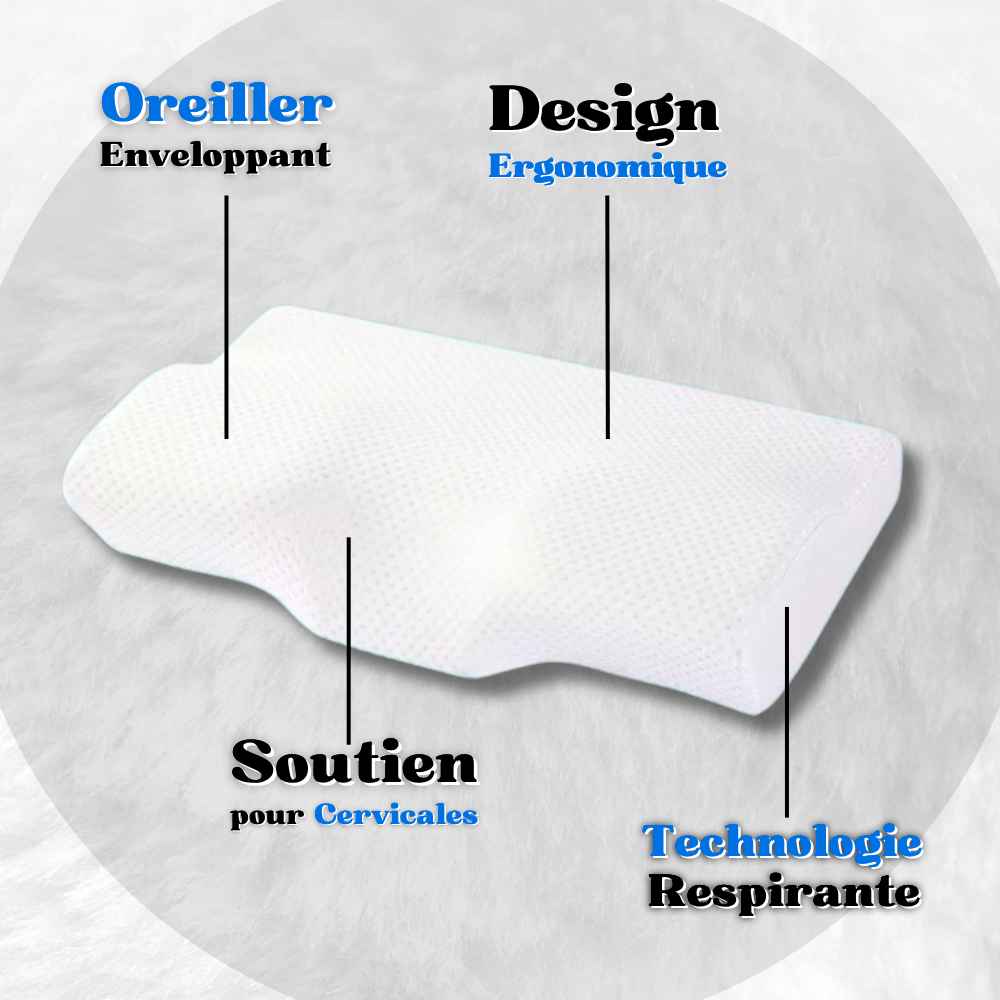 Informations sur le Coussin Cervical Ergonomique​ blanc