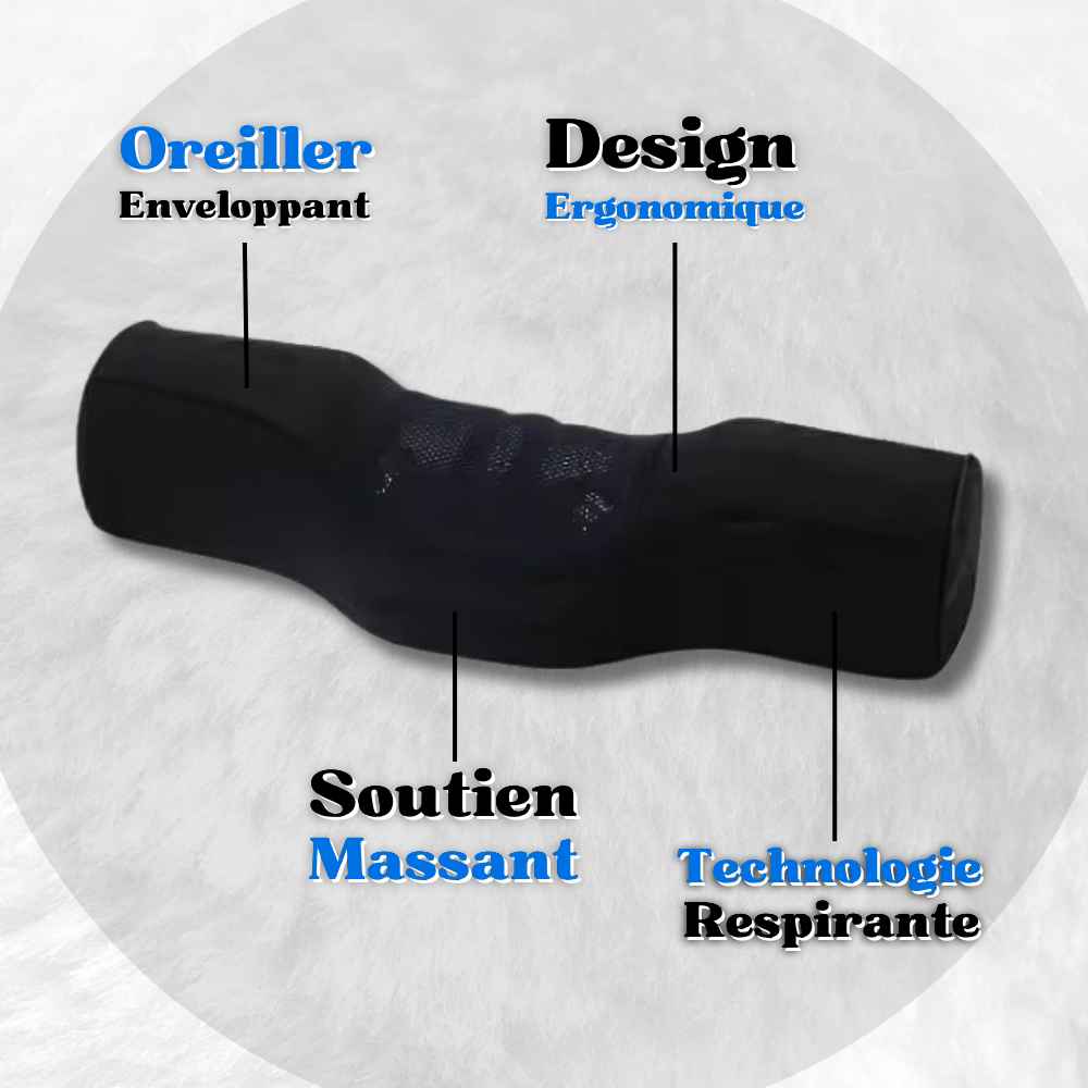 Informations sur ce Coussin Cervical Massant​ Noir 