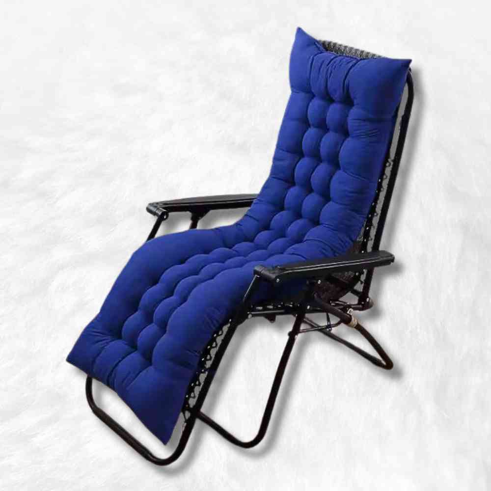 Coussin Chaise Longue bleu