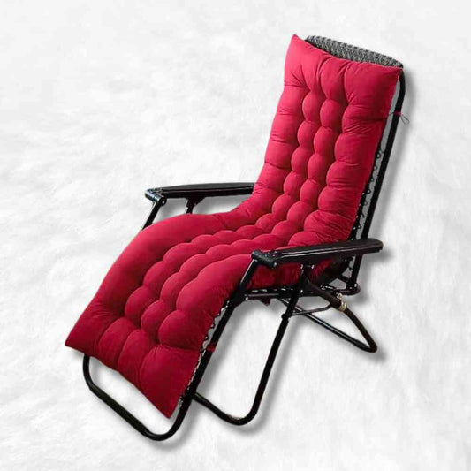 Coussin Chaise Longue bordeaux