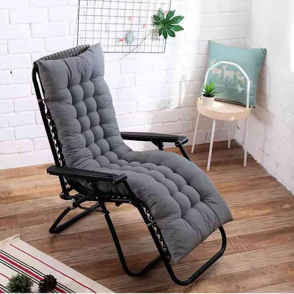 Coussin Chaise Longue gris en mode transat