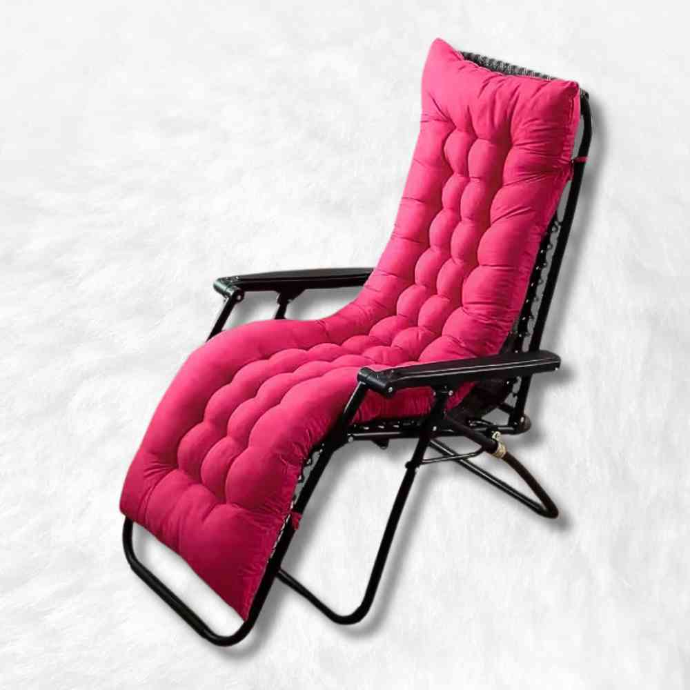 Coussin Chaise Longue rose fushia