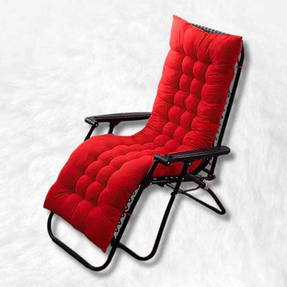 Coussin Chaise Longue rouge