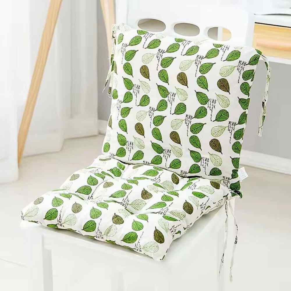 Coussin de Chaise avec Dossier​ blanc & vert en maison