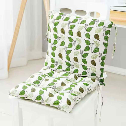 Coussin de Chaise avec Dossier​ blanc & vert en maison