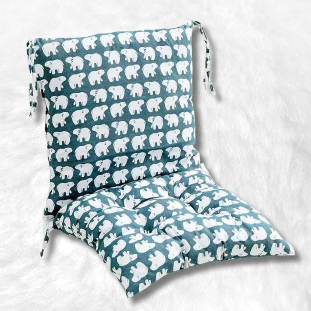 Coussin de Chaise avec Dossier​ bleu
