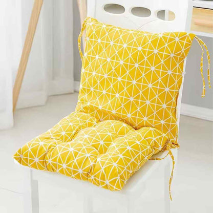 Coussin de Chaise avec Dossier​ jaune de maison