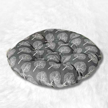 Coussin de Chaise Rond​ Arbre gris