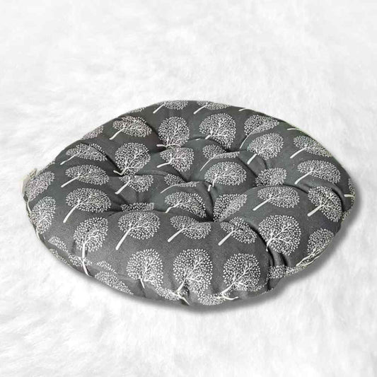 Coussin de Chaise Rond​ Arbre gris