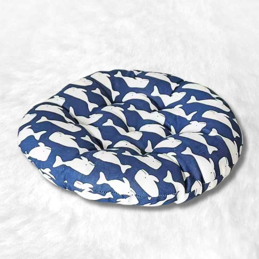 Coussin de Chaise Rond bleu marine