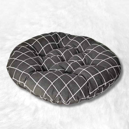Coussin de Chaise Rond noir
