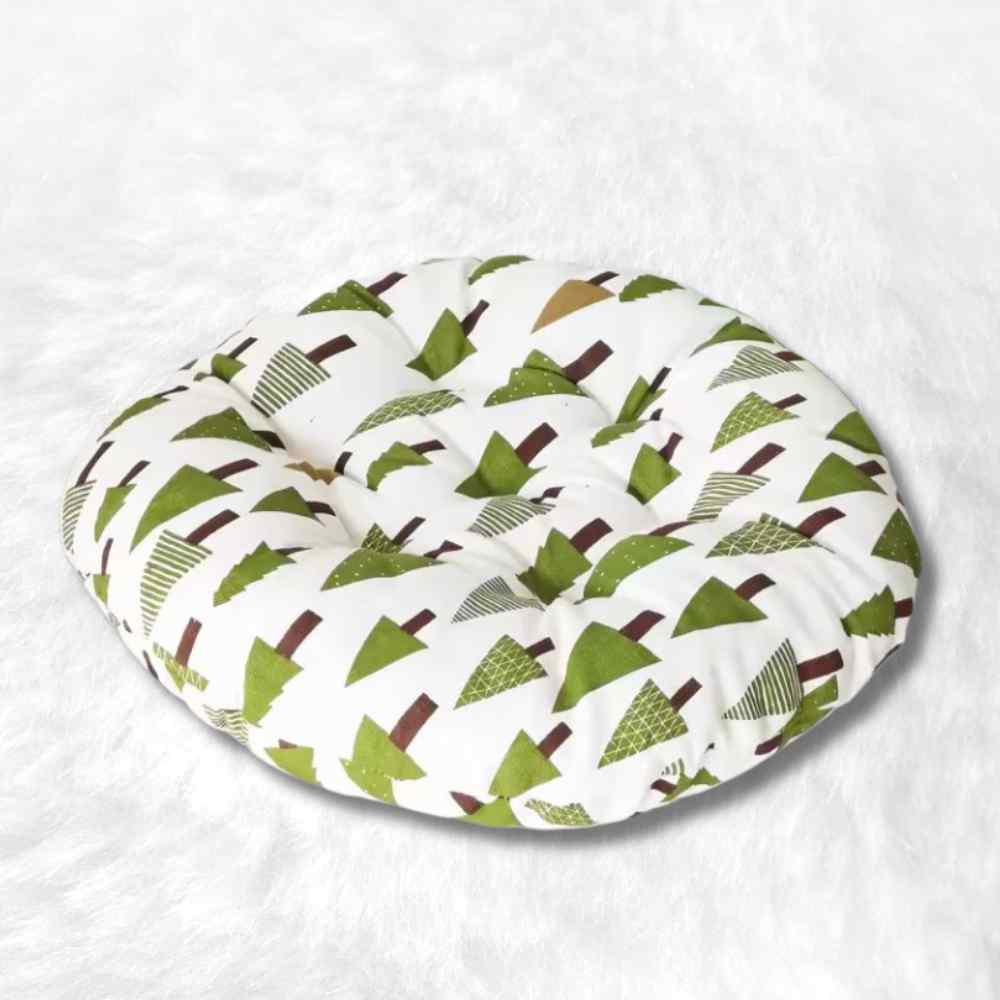 Coussin de Chaise Rond​ Sapin blanc