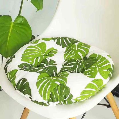 Coussin de Chaise Rond tropical dans une maison