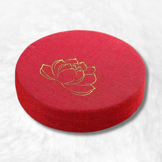 Coussin de Méditation Bouddhiste rouge