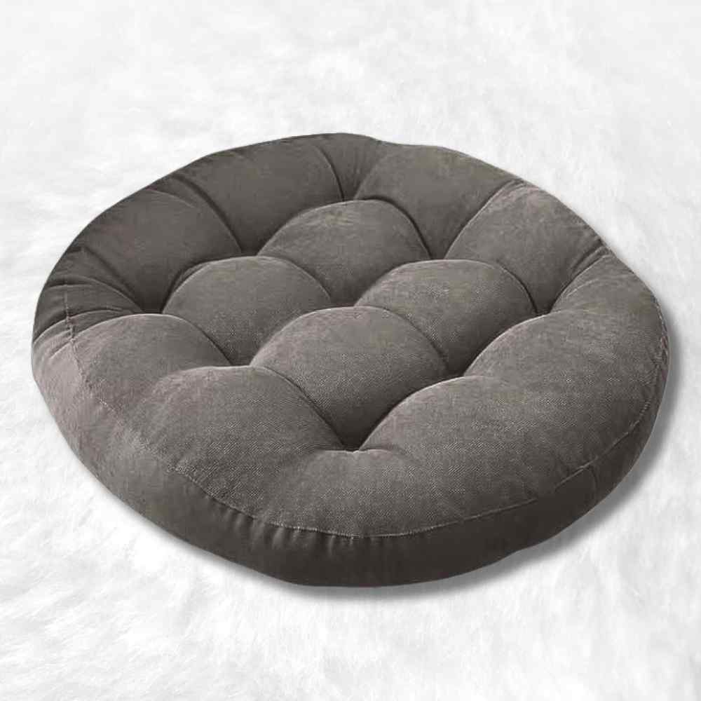 Coussin de Sol Rond gris