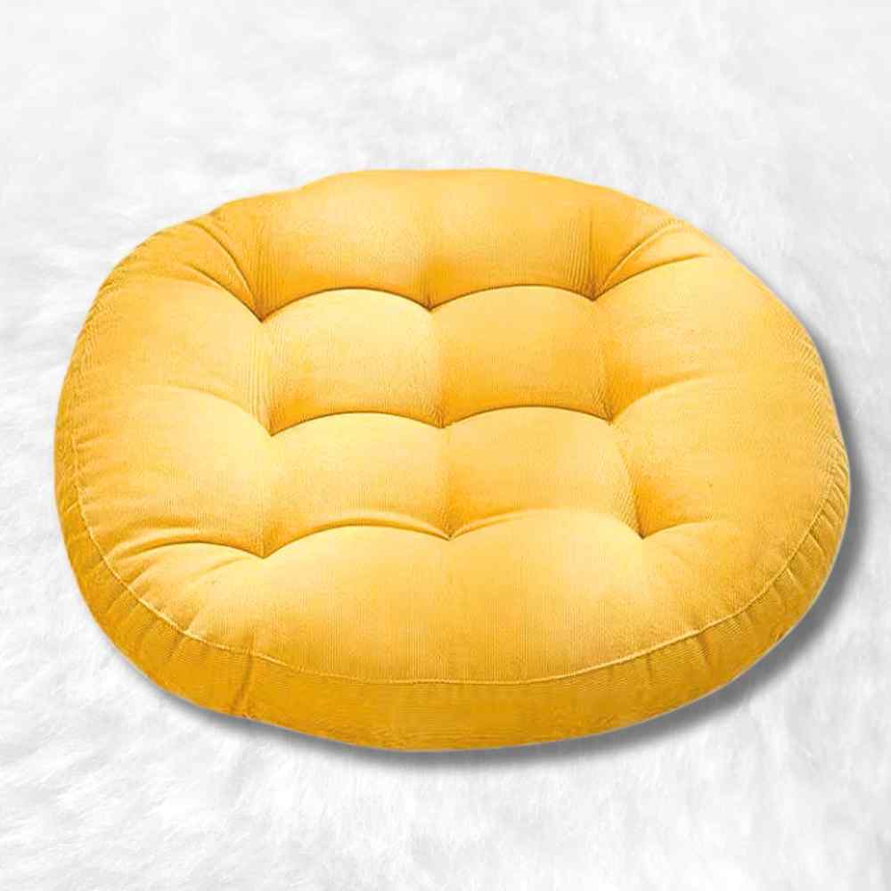 Coussin de Sol Rond jaune