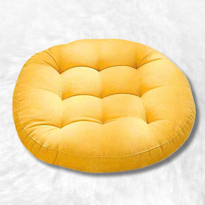 Coussin de Sol Rond jaune