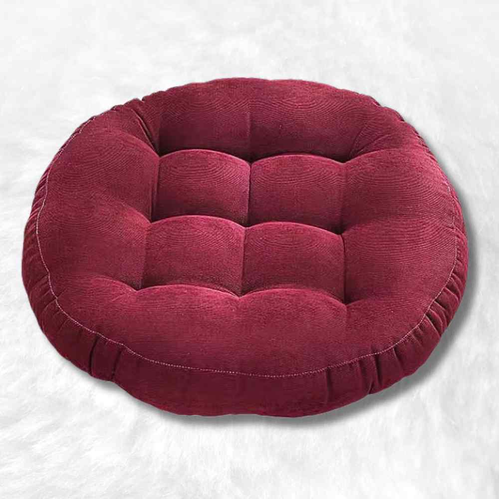 Coussin de Sol Rond rouge
