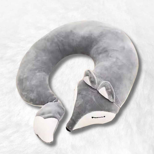 Coussin de Voyage renard gris