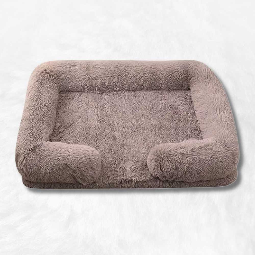 Coussin chien Anti-stress & Déhoussable marron