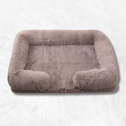 Coussin chien Anti-stress & Déhoussable marron
