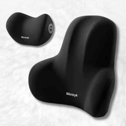 Coussin Dos et cervicales pour la Voiture en noir