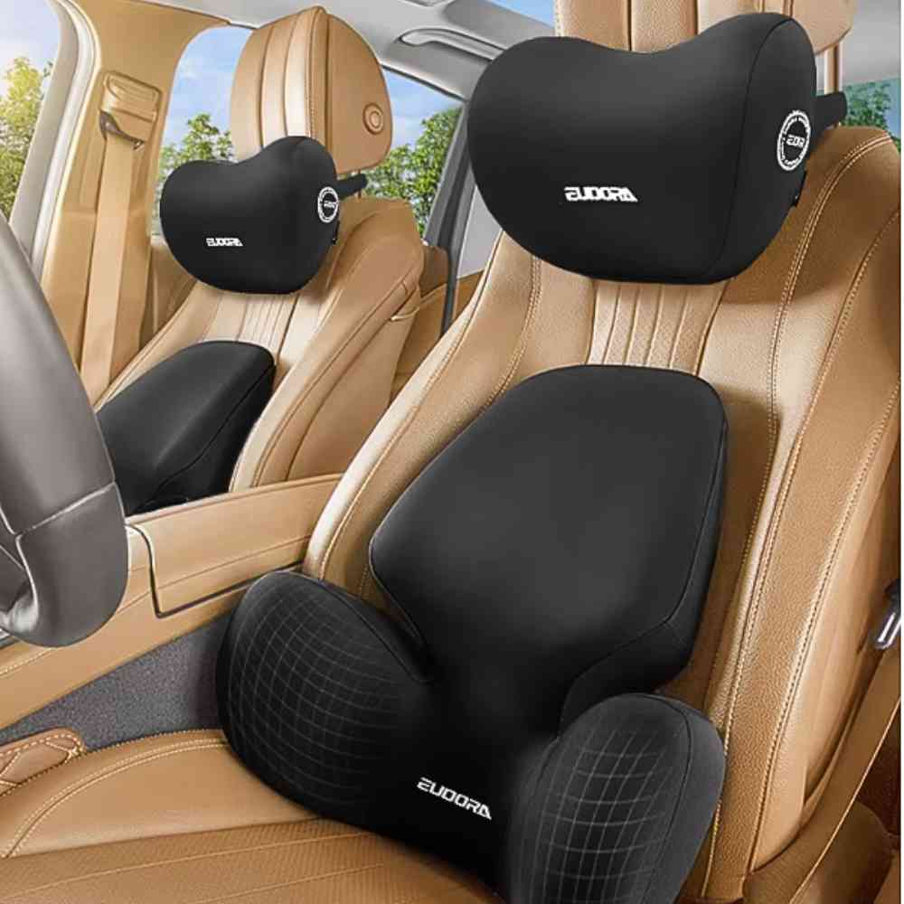 Les sièges avec le Coussin Ergonomique pour Voiture noir​