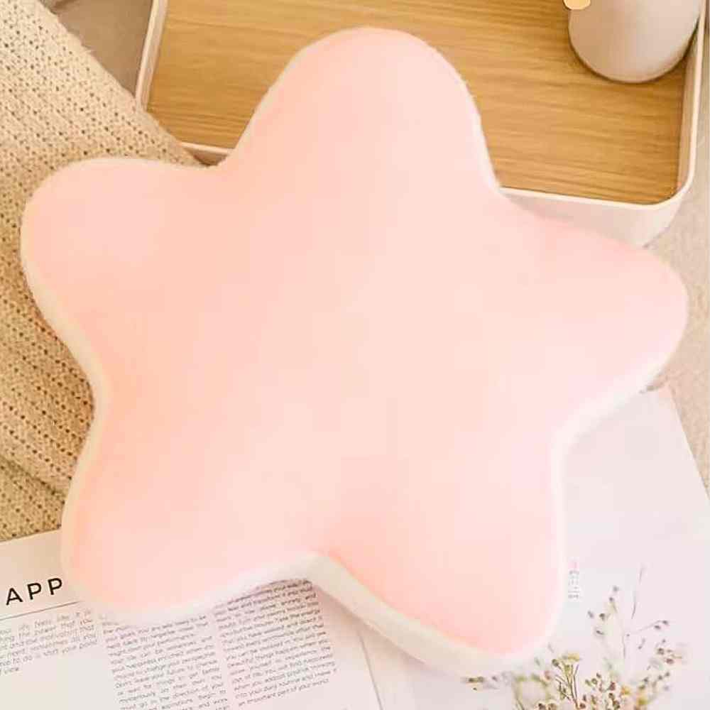 Coussin Étoile rose